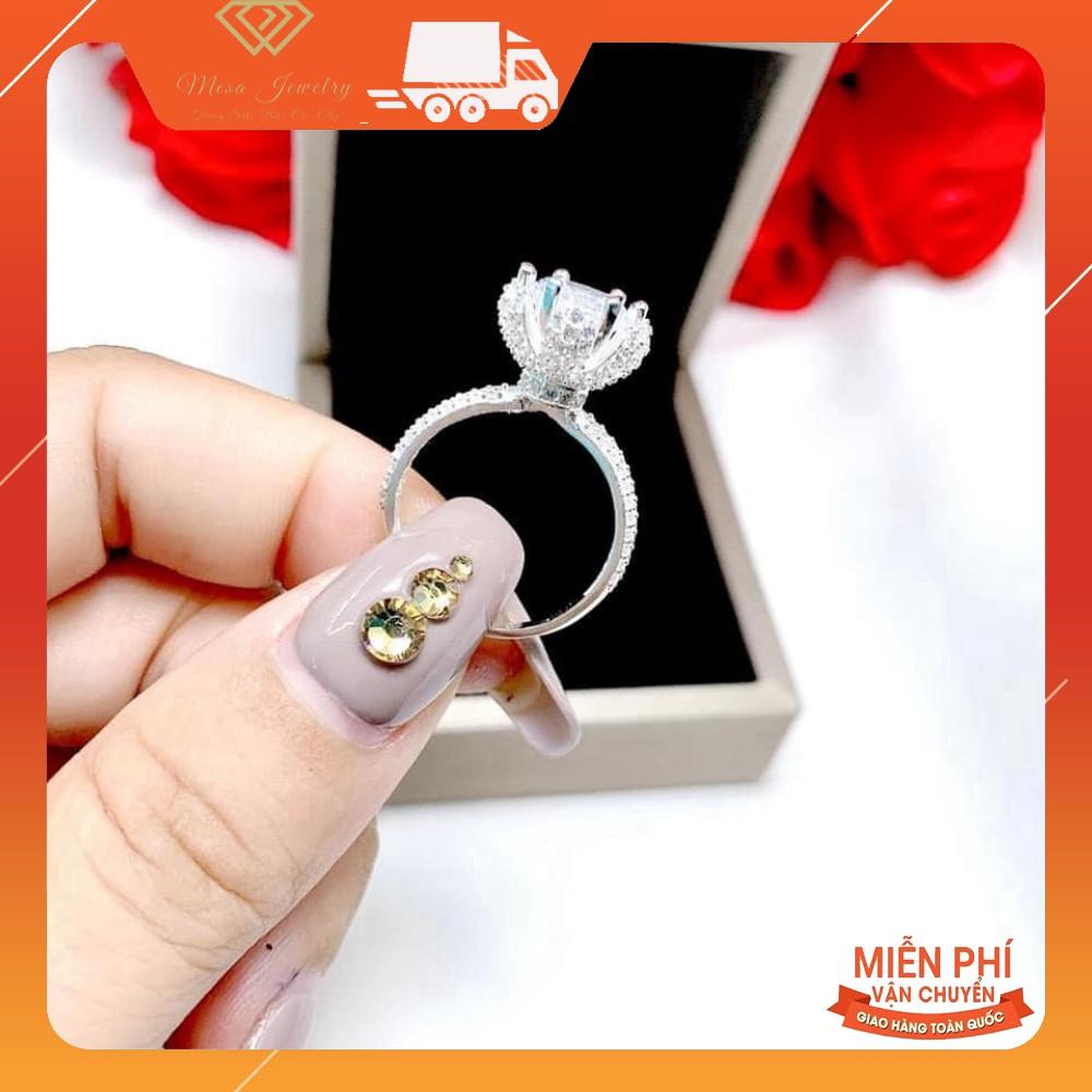 NHẪN NỮ BẠC TA ĐÁ TO - NHẪN NỮ HOÀNG SANG CHẢNH