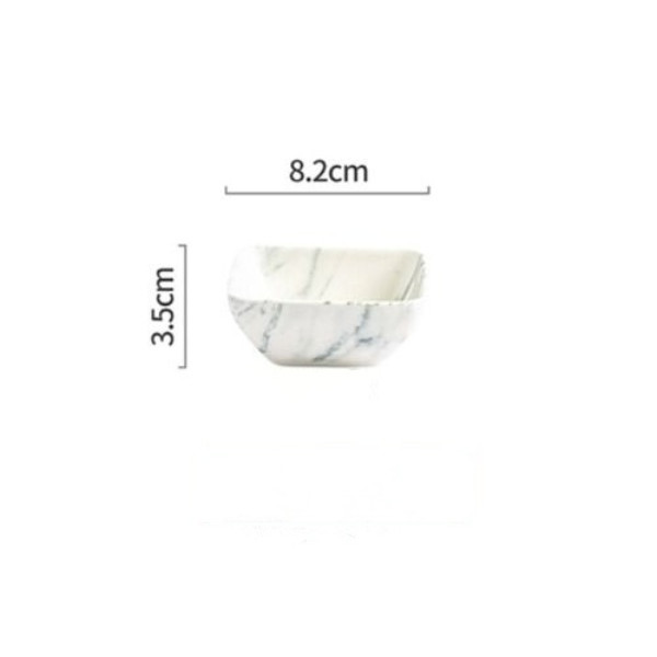 MARBLE GOLD Set 4 bát súp vuông vân đá gold 5477V