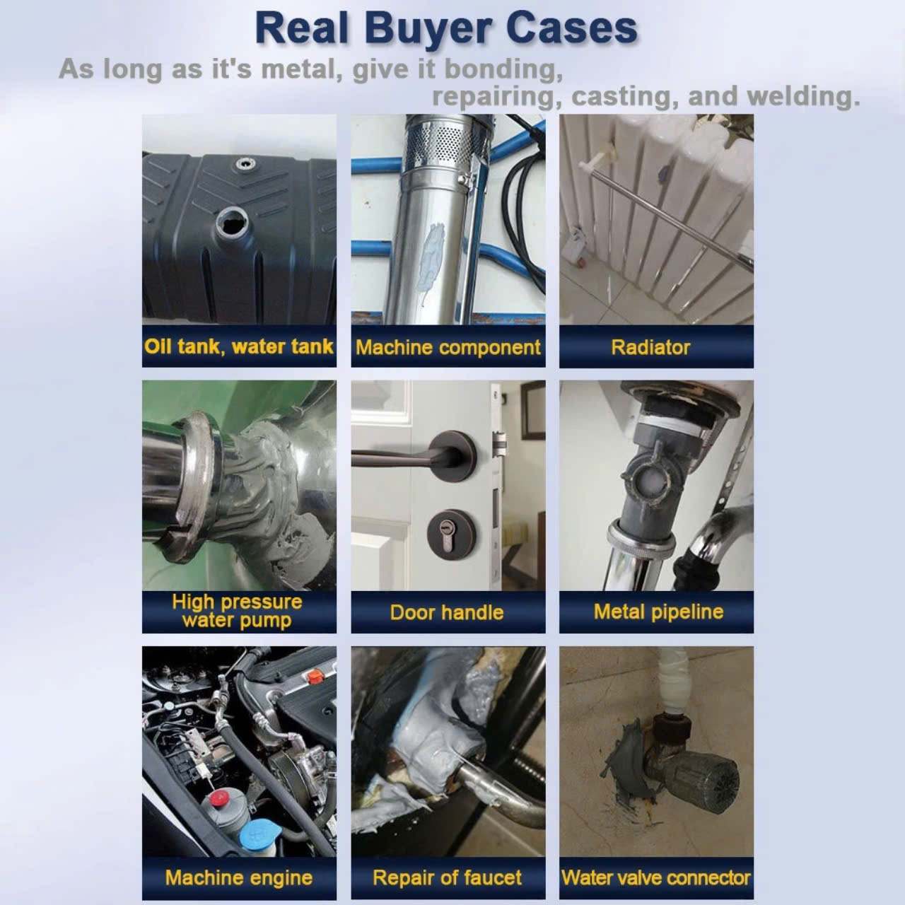 Keo dán sắt siêu dính AB tuýt lớn 100gram - keo vá vết nứt vết thủng kim loại và mọi chất liệu siêu chắc