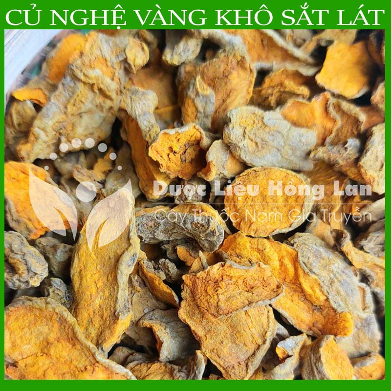 Củ Nghệ Vàng khô sắt lát gói 500g