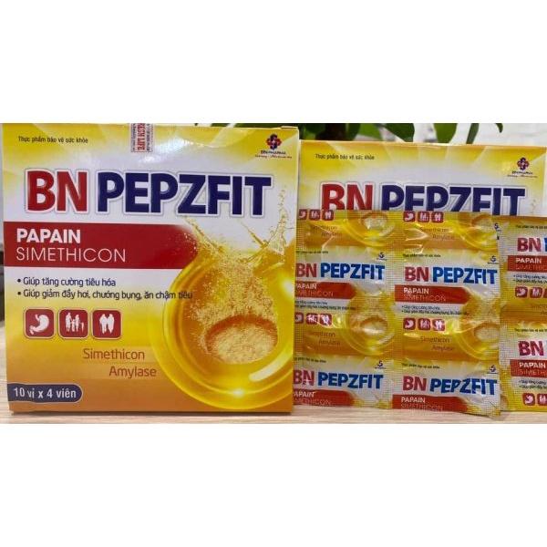 Viên uống tiêu hóa đầy hơi PEPZPIT Hộp 40 viên sủi - BN