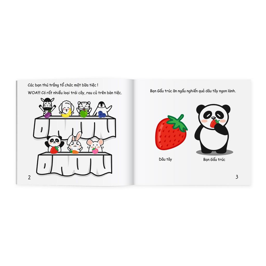 Bữa tiệc sắc màu của thú trắng Ehon dành cho trẻ tứ 0 6 tuổi - Bản Quyền