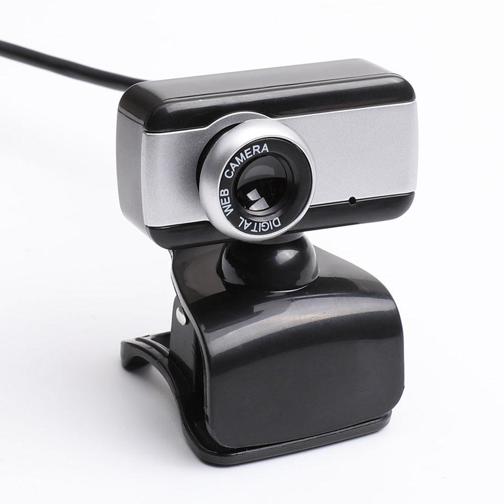 2x Mini 480P Webcam Built-in Mic USB Clip Style Camera for Online Learning