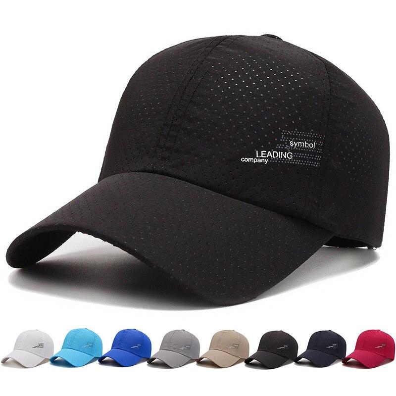 Mùa Hè Ngoài Trời Nón Thể Thao Golf Câu Cá Nón Nhanh Khô Hat Có Thể Điều Chỉnh Unisex Mũ Bóng Chày Dành Cho Nữ Color: Navy