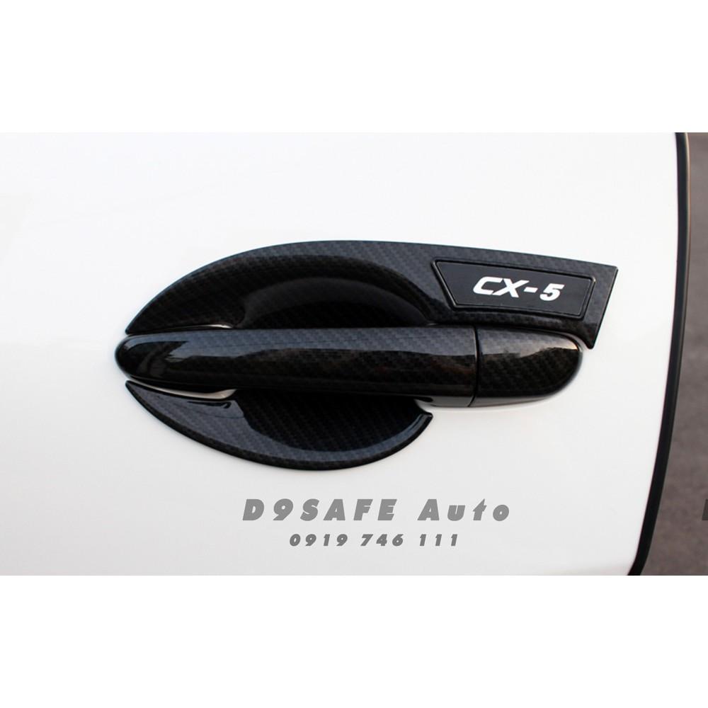 ỐP HÕM CỬA CX5 2017-2020 | BẢO VỆ HÕM VÀ TAY NẮM, VÂN CARBON