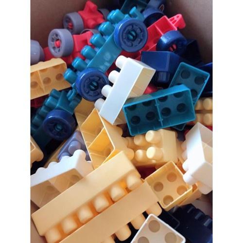Building Block 520 chi tiết loại 1- Bộ đồ chơi lắp ráp xếp hình loại to cho bé sáng tạo phát triển trí tuệ và giải trí