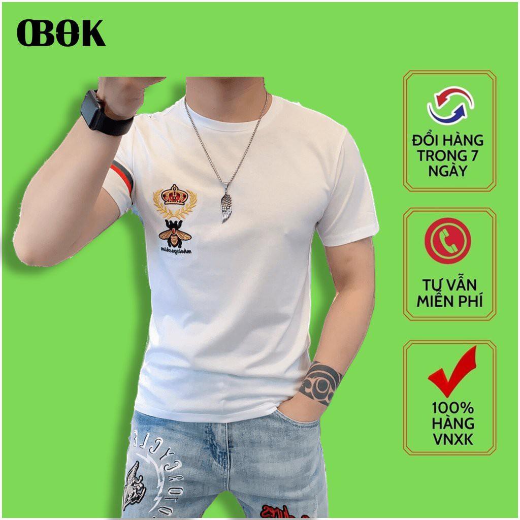 Áo Thun Nam Tay Ngắn , Áo Phông Nam Cổ Tròn Cao Cấp Thời Trang Hàn Quốc OBOK Fashion CTN18