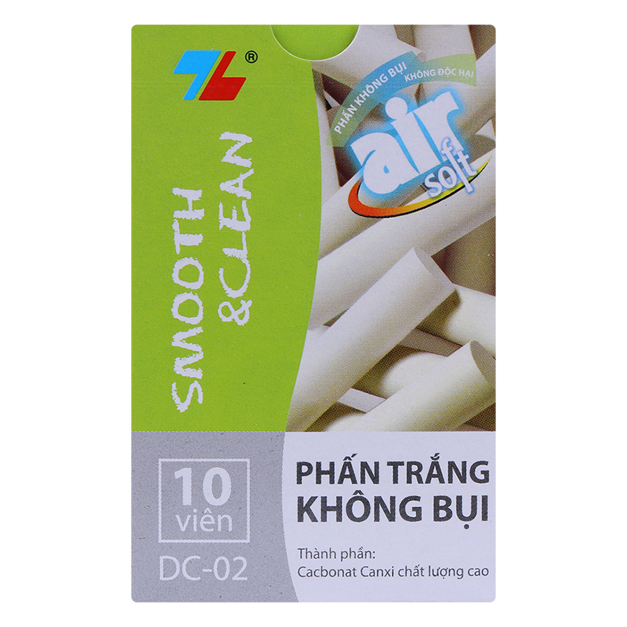 10 Hộp Phấn Không Bụi Thiên Long DC-02