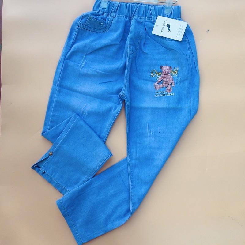 Quần bò/ quần jean cho bé gái (20-35kg) mẫu gấu