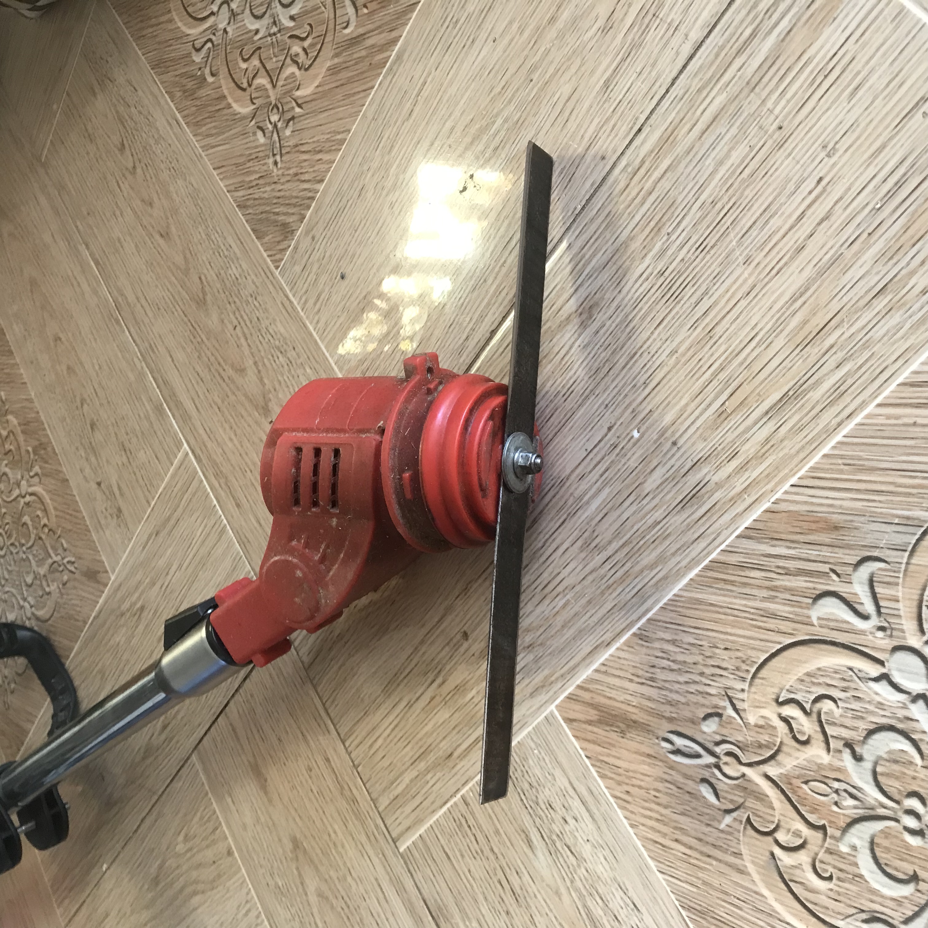 Lưỡi dao cắt cỏ mini bằng thép siêu cứng, lỗ 6mm, dài 24 cm, rộng 2cm