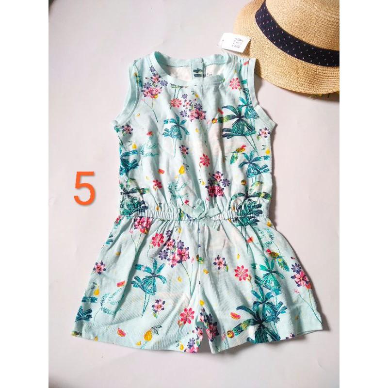 Jumsuit, Body đùi 2 dây & có tay các hãng Baby Gap, Jumping Beans cho bé gái