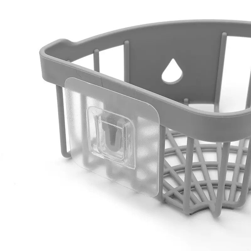 Kệ góc mini dán tường nhà tắm, nhà bếp tiện dụng Kệ tam giác dán góc tường thiết kế hình tam giác giúp tận dụng tiết kiệm không gian phòng tắm HT679 - Giao Ngẫu Nhiên