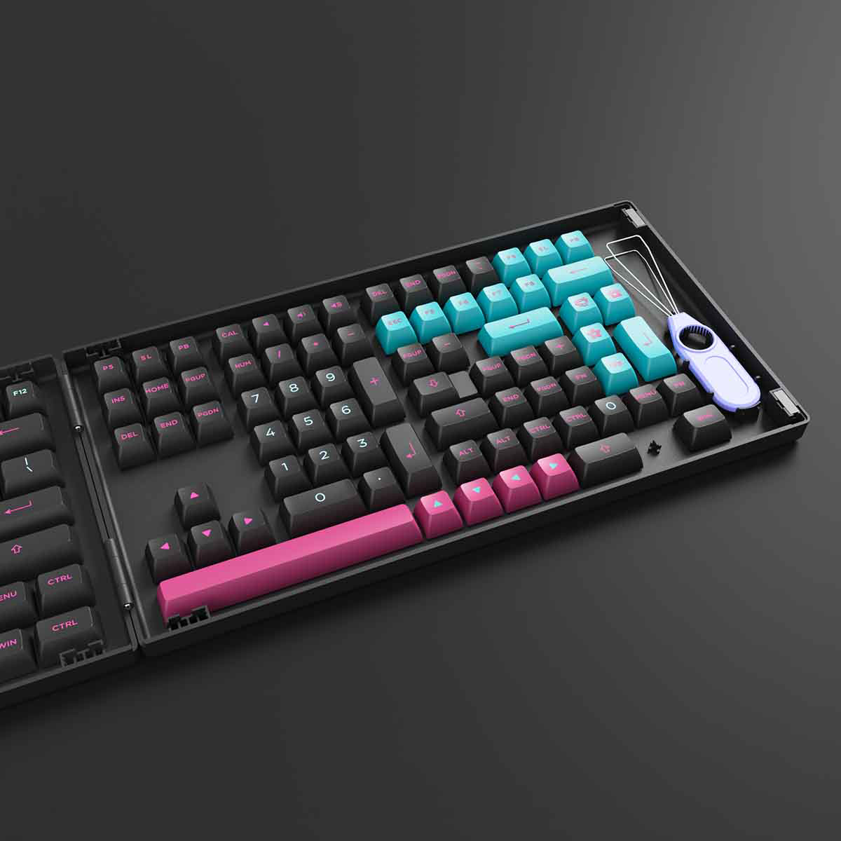 Nút Bàn Phím Cơ AKKO Keycap Set - Midnight (ASA Profile) - Hàng Chính Hãng