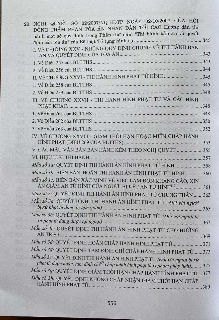 Hệ Thống Các Nghị Quyết Của Hội Đồng Thẩm Phán, TANDTC Về Hình Sự và Tố Tụng Hình Sự Từ năm 1986 đến 2023