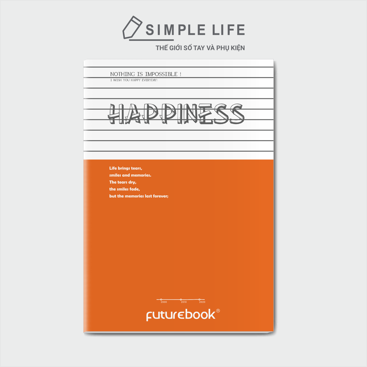 Tập Sinh Viên - Vở Kẽ Ngang B5 Happiness - 80Tr_120Tr_200Tr Mã SP DK-SV1513