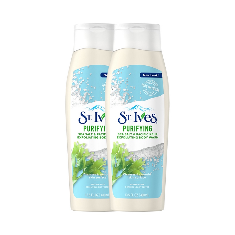 Bộ 2 Sữa tắm St.Ives Muối biển 400ml