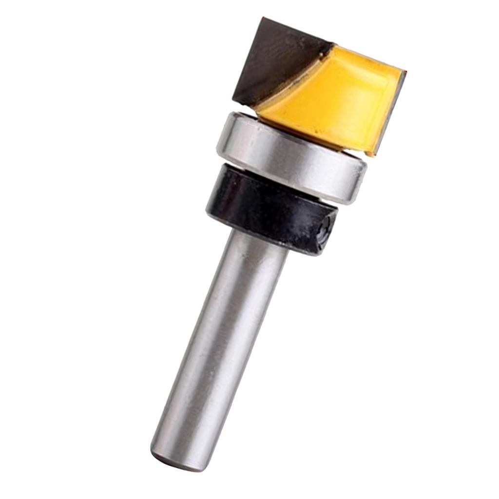 3Pcs Hinge Mortise Flush Trim Template Router Bit - 8mm Shank Woodworking