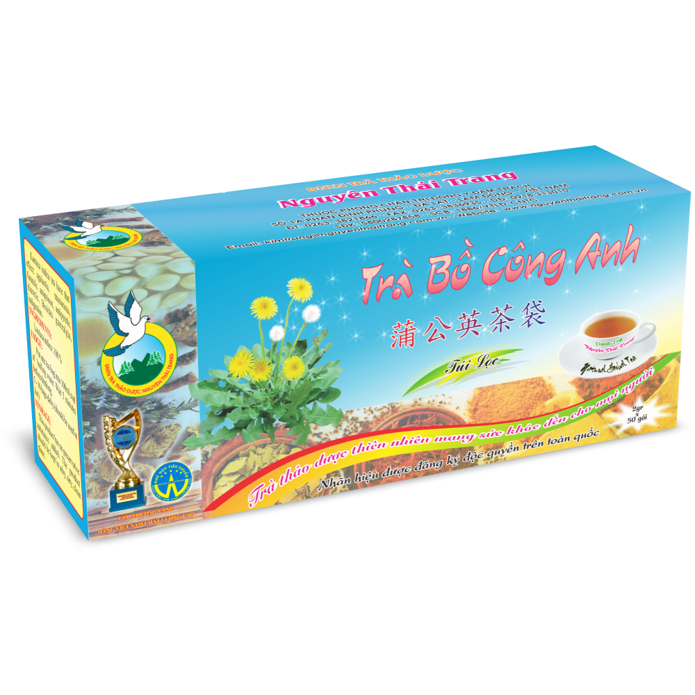 Trà Bồ Công Anh Thanh Nhiệt Giải Độc Nguyên Thái Trang (2g x 50 Gói)
