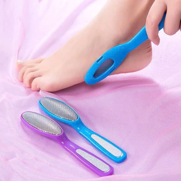Dụng cụ chà gót chân, tẩy tế tào chết làm mềm da chân 2 trong 1, hết nứt gót, hồng gót chân nhỏ gọn tiện dụng