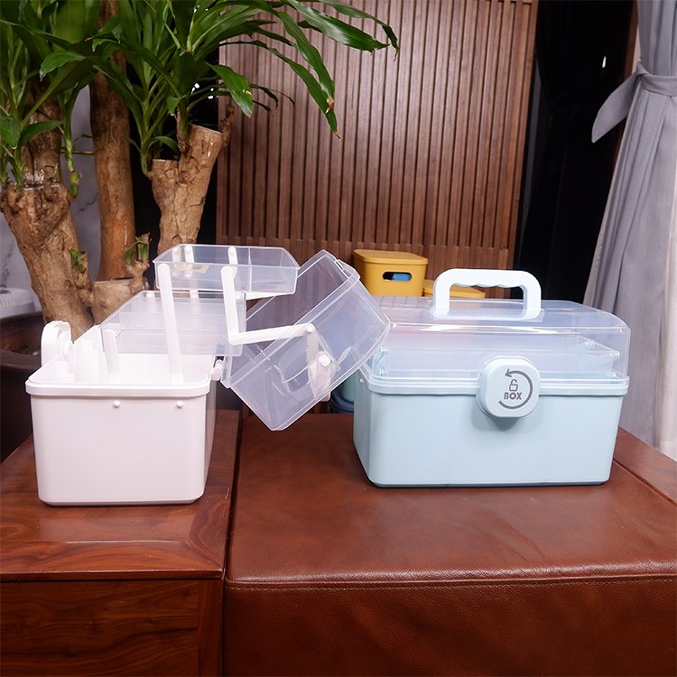 Hộp đựng thuốc y tế 3 tầng - đựng chia thuốc gia đình
