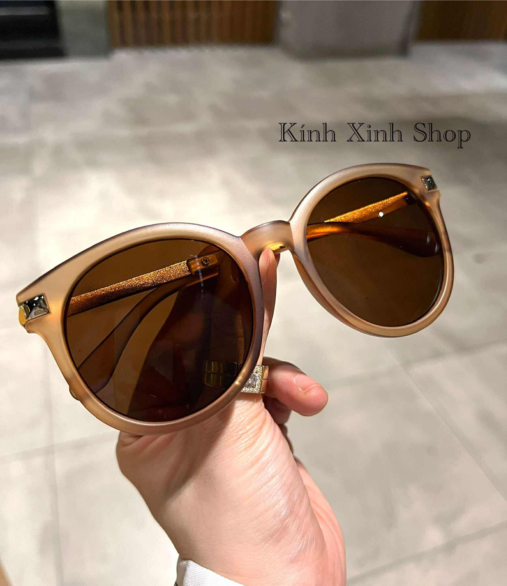 Kính râm đi đường chống nắng Mắt tròn sành điệu cho nữ