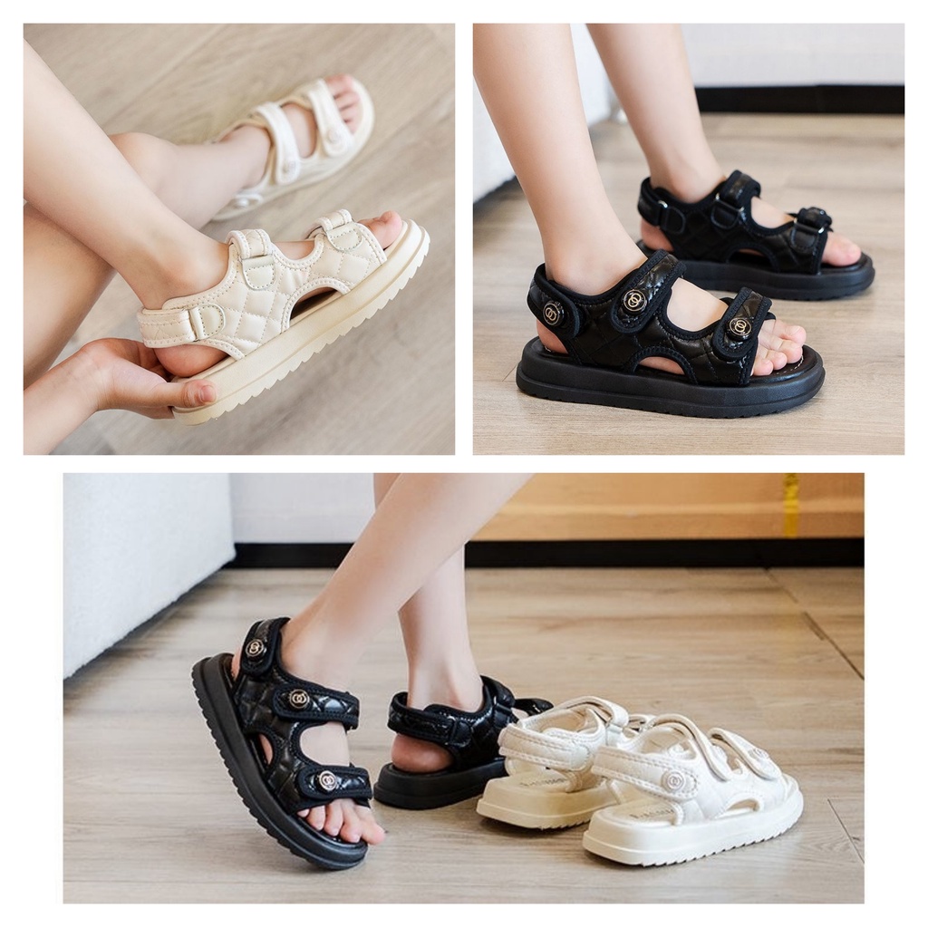 Sandal cho bé trai bé gái từ 3 đến 10 tuổi siêu nhẹ quai dán mẫu mới