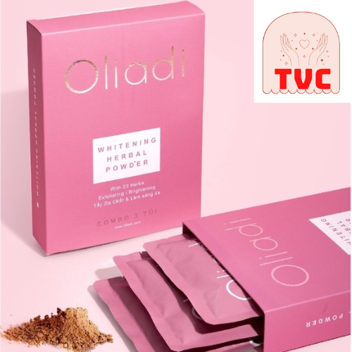 Bột Tắm Trắng OLIADI 23 vị thảo mộc 100% thiên nhiên giúp da sáng khỏe - 1 GÓI LẺ (không hộp)