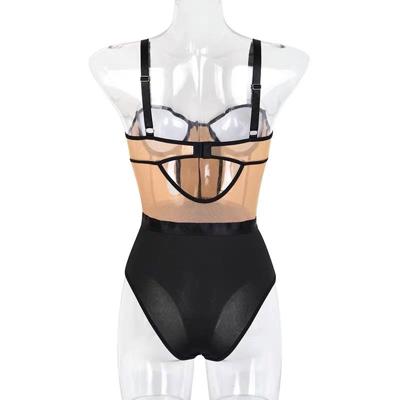 D11071 Bodysuit Cao Cấp Hoạ Tiết Thêu Hoa Sang Chảnh - Có Gọng Mút Dày Nâng Cấp Vòng 1 Cực Đỉnh
