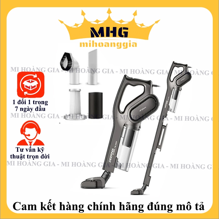 Máy Hút Bụi Cầm Tay Deerma Vacuum Cleaner DX700S (Xám đen) - Hàng chính hãng