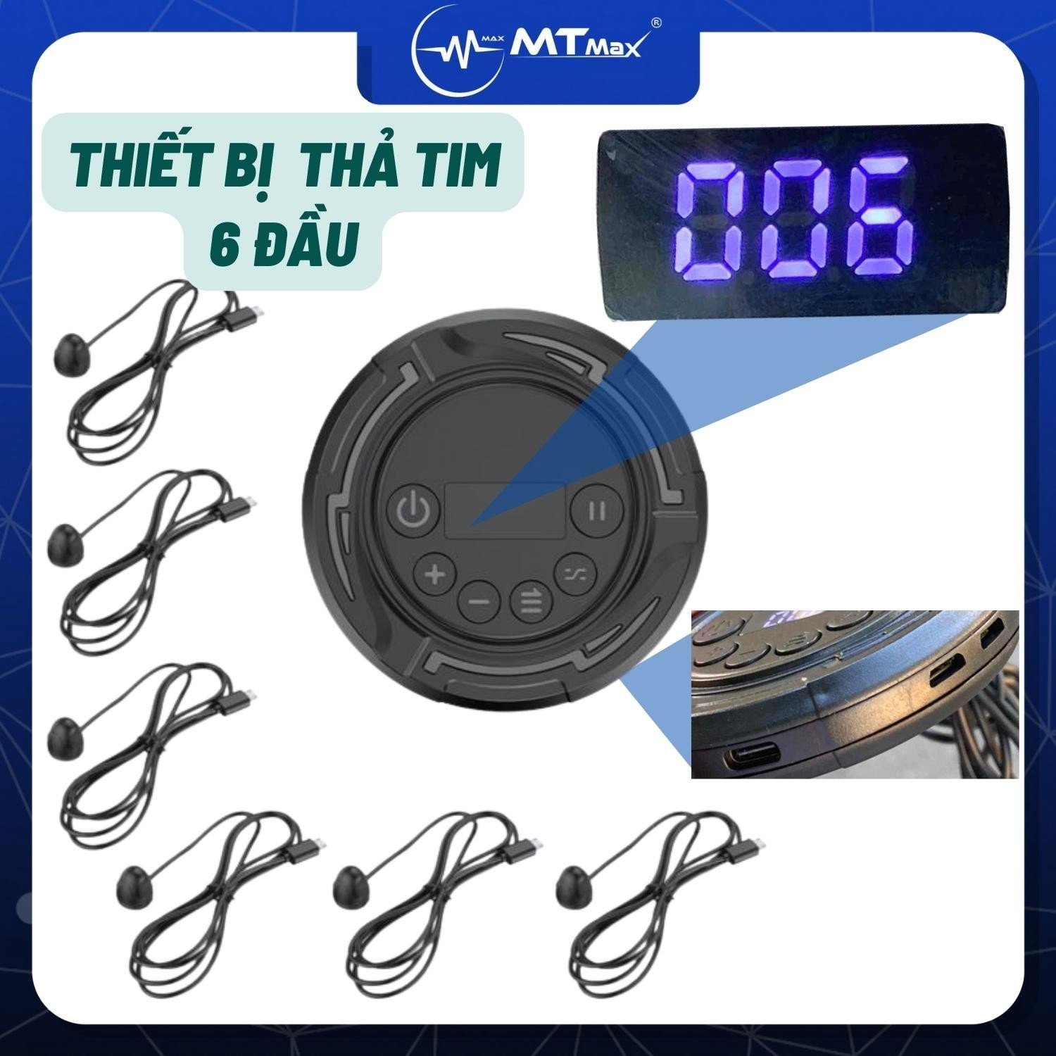 Thiết bị thả tim 6 đầu - Autotap Click tự động chuyên dùng tăng tương tác mạng xã hội