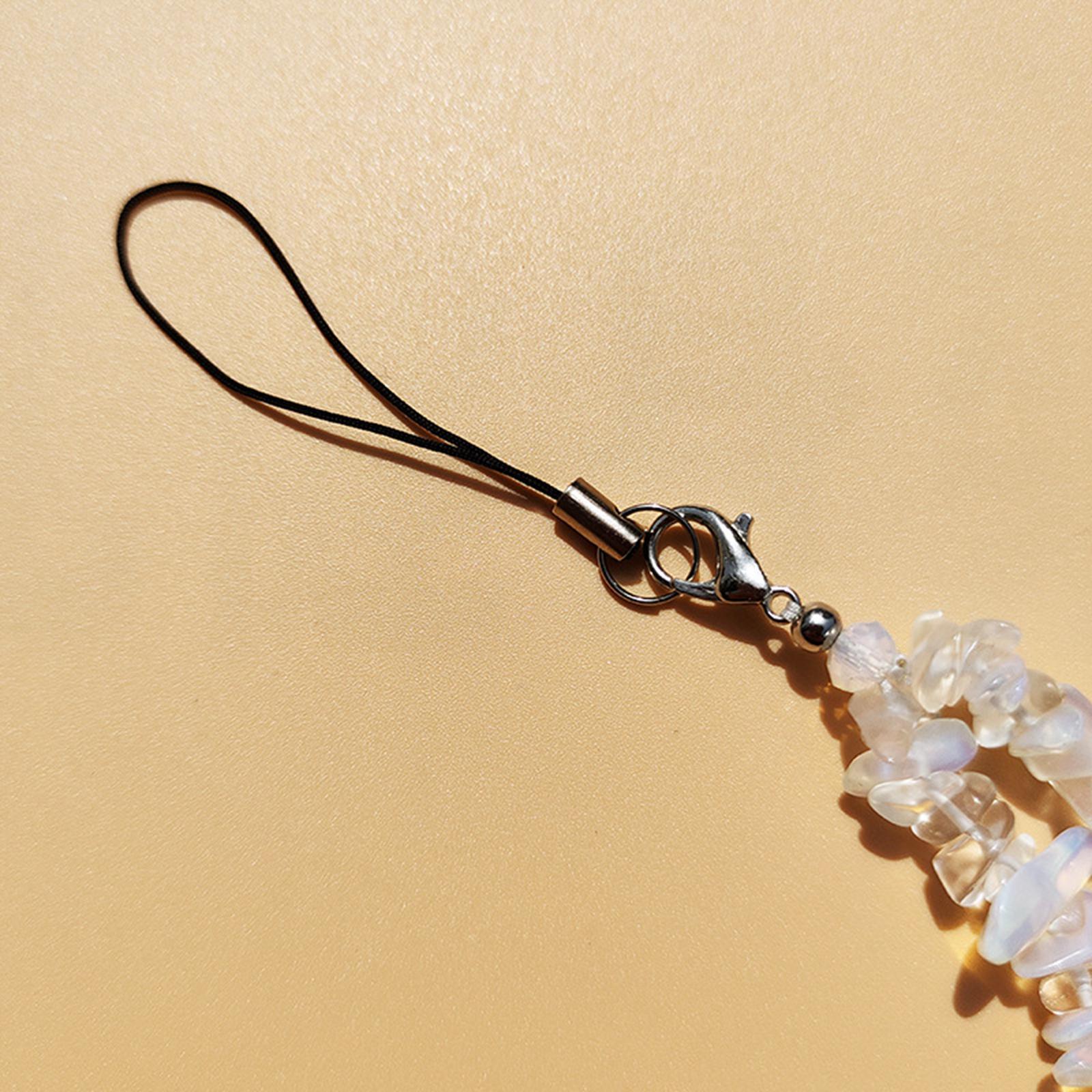 Phone Chain Strap Hanging Cord Beaded Phone Lanyard for Handbag Phone Camera