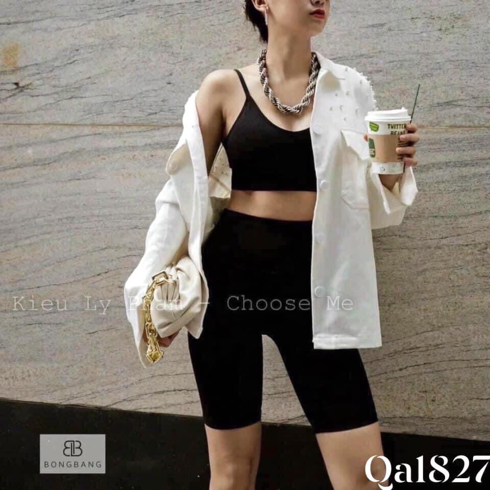 Quần Legging Lửng RAINBOW PEONYB Nữ  Short đùi body dáng ôm màu đơn trơn, năng động thể thao Ulzzang HOT