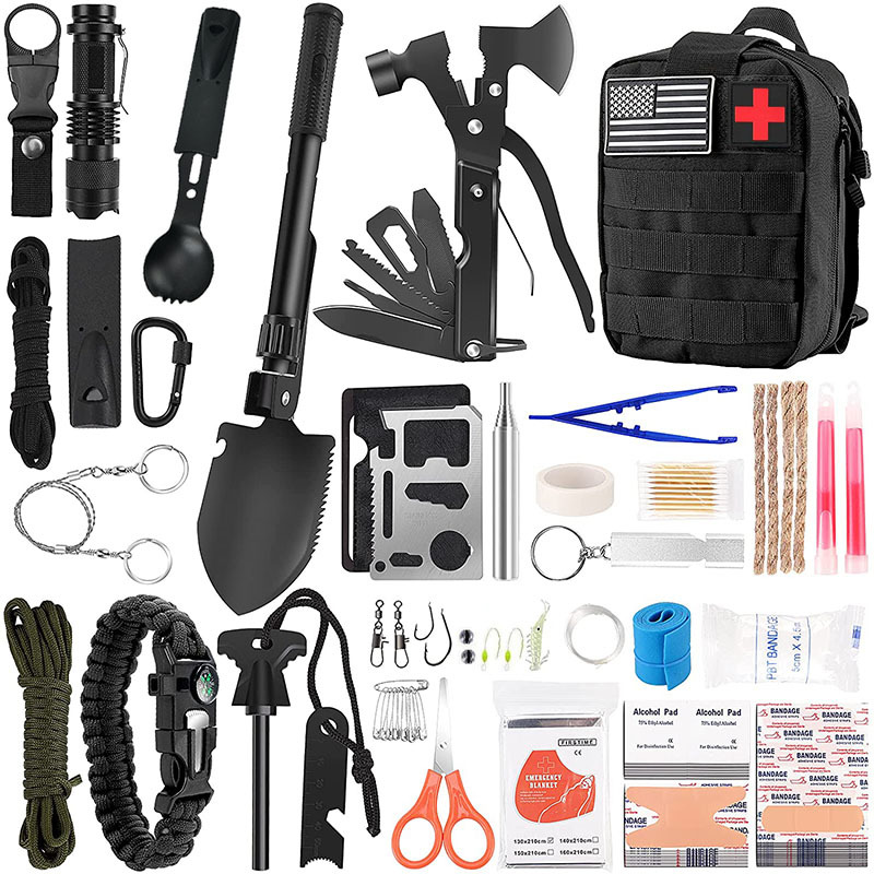 Túi FullSet cắm trại Sinh Tồn First Aid Option US Army