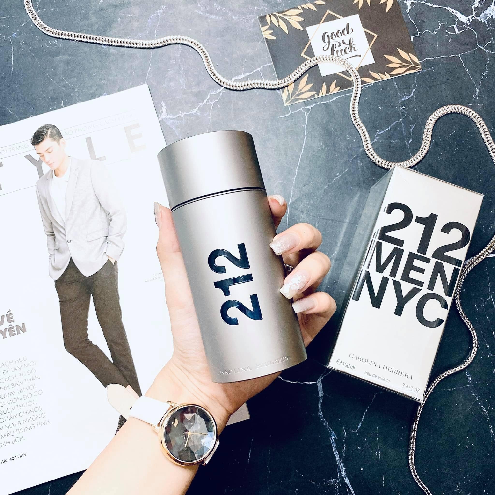 Nước Hoa Nam Carolina Herrera 212 Men NYC 100ml