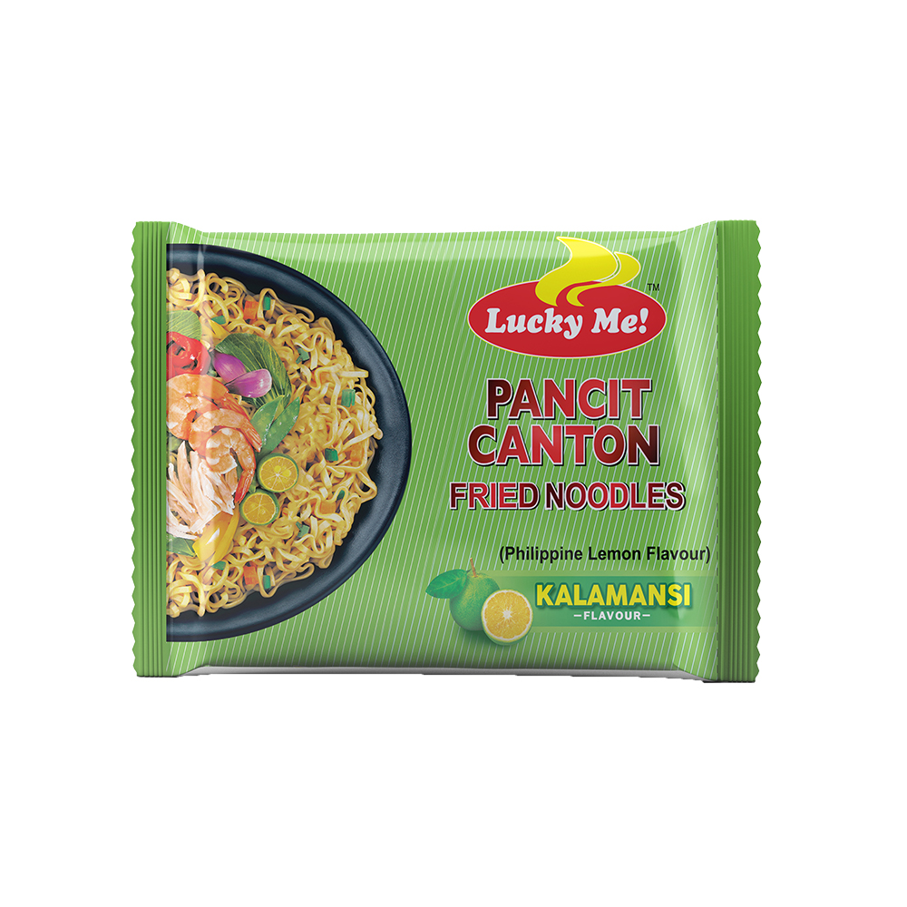 Lốc 6 gói mì xào Pancit Canton Kalamansi Lucky Me 60g