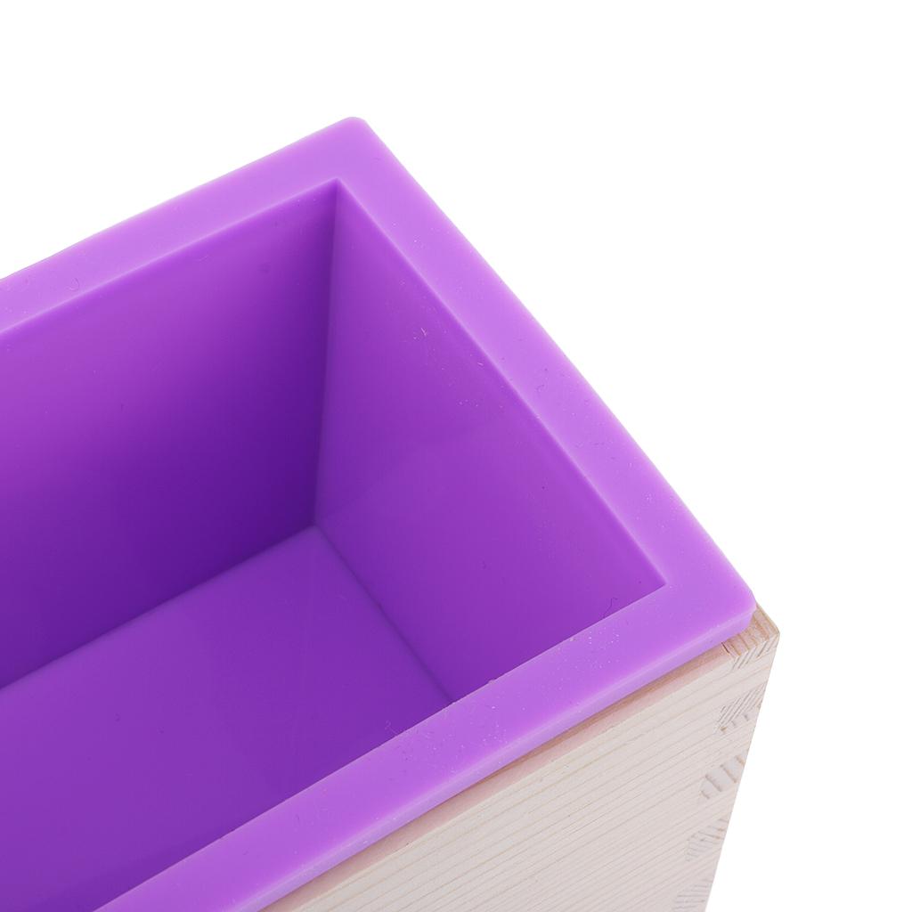 Rectangle Loaf Silicone Soap Making Mold with 2pcs Soap Cutter Slicer Tool