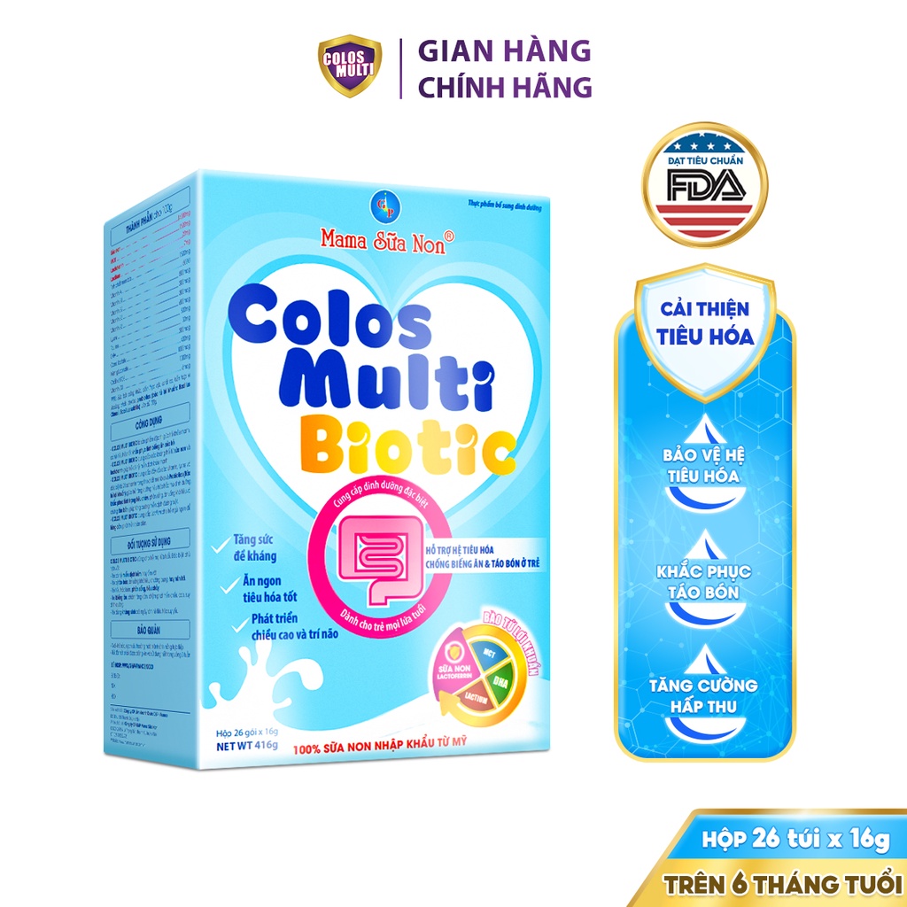 [Combo tiết kiệm] 1 hộp sữa non Colosmulti Biotic + 1 hộp sữa bột Pro+ 3 + 1 hộp Colosmulti Biobio
