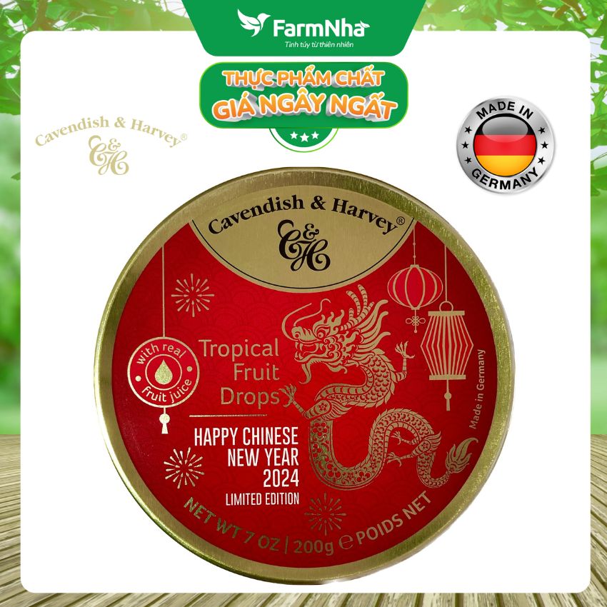 Kẹo Trái Cây Cavendish & Harvey Vị Tropical Fruit Phiên Bản Xuân Mới