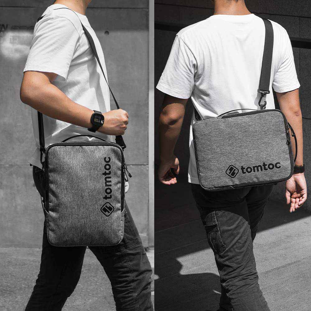 Túi xách chống sốc Tomtoc Urban Shoulder Bags cho Macbook / Ultrabook / Surface 13/15 inch - H14 - Hàng Chính Hãng