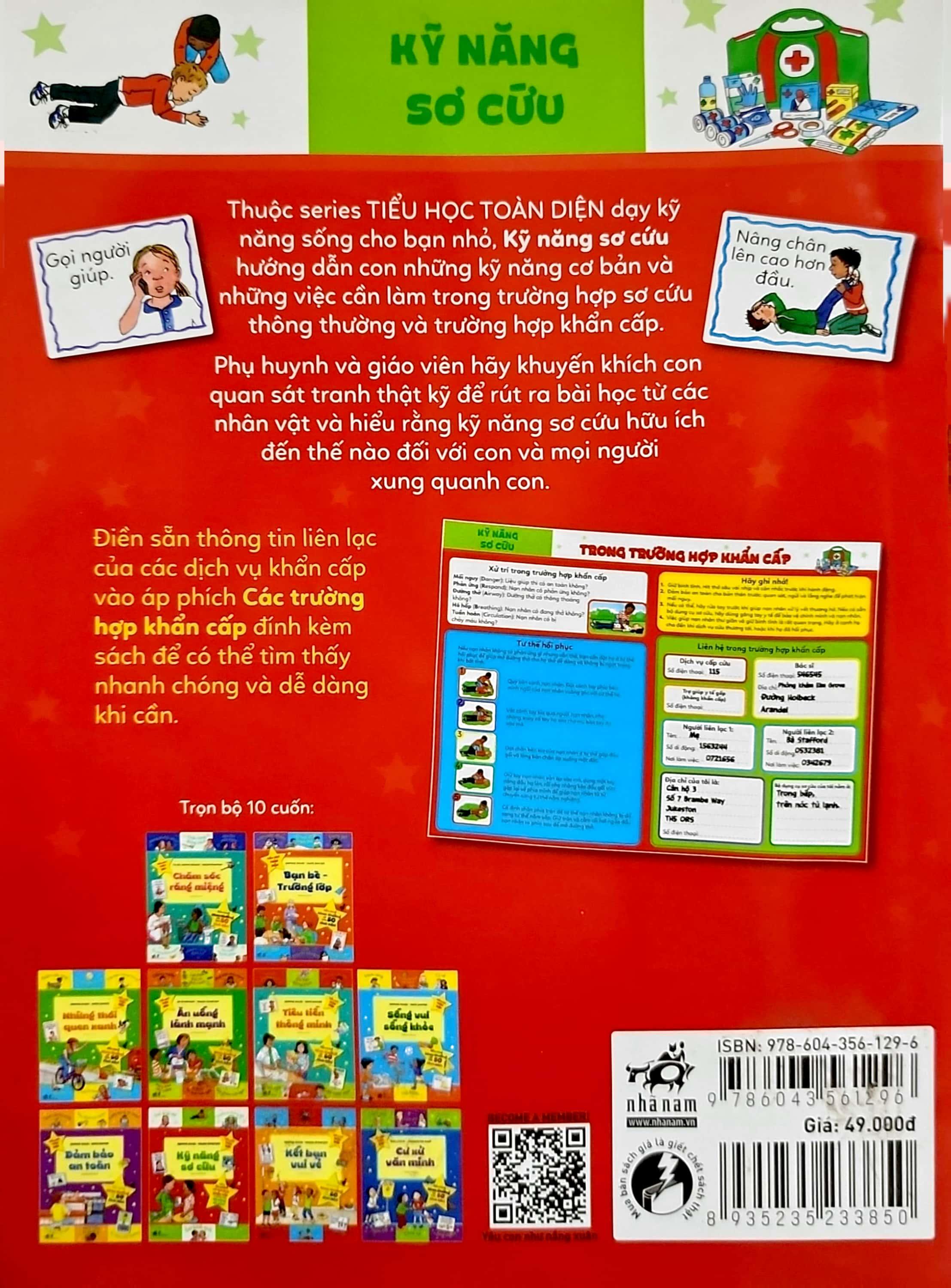 Tiểu Học Toàn Diện - Kỹ Năng Sơ Cứu