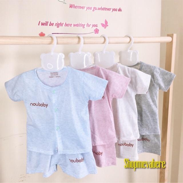 Bộ cộc tay cho bé sơ sinh 3-13kg, vải đẹp nhiều màu - BO13