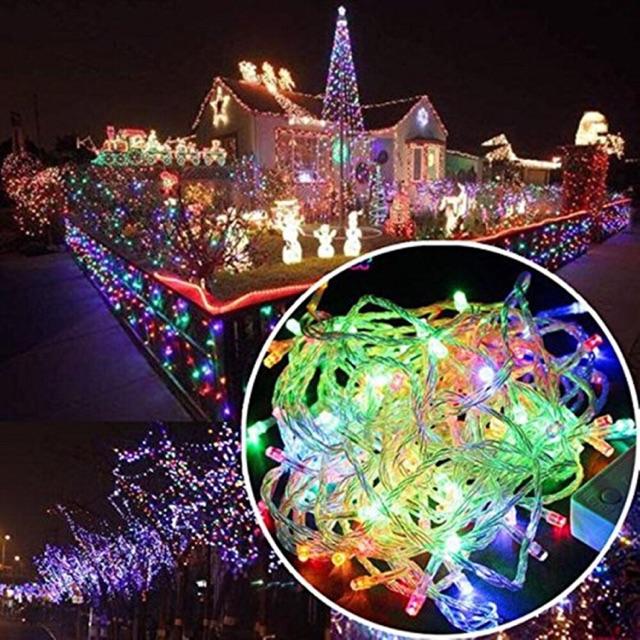 Dây Đèn Led Chớp Nháy Nhiều Màu Sắc, Led Dây Trang Trí Tết, Cây Thông Noel, Quấn Cây