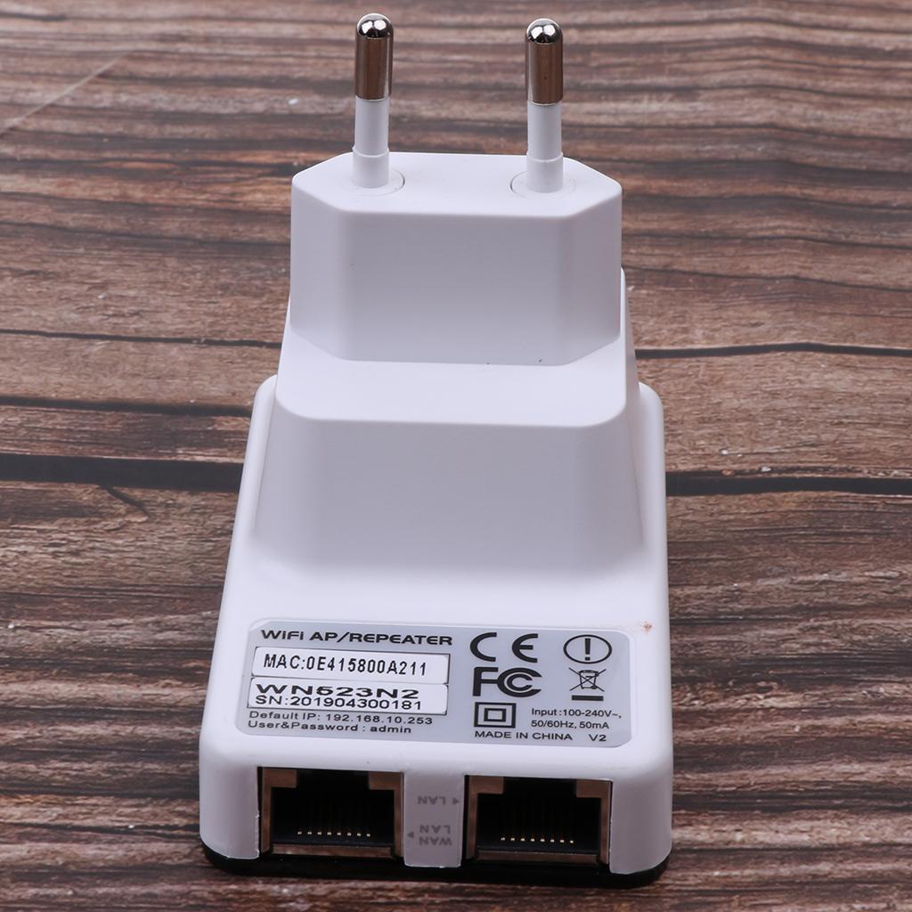300Mbps Wireless Wifi Repeater Signal Booster Double Ports Extender EU Plug