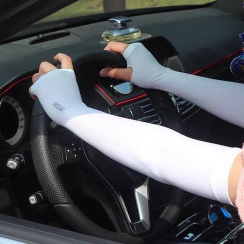 Găng tay chống nắng Hàn Quốc xỏ ngón Let's Slim đi chơi, đi xe máy ,chống nắng hiệu quả