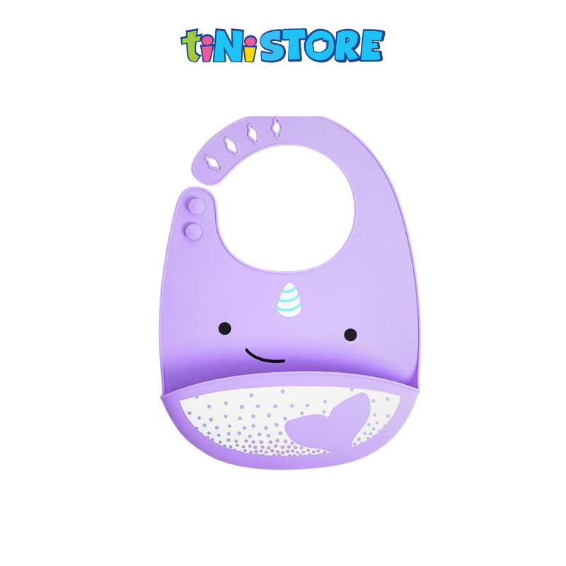 TiNiStore-Yếm ăn dặm silicone Zoo Skip Hop - Kỳ lân biển 9I415110