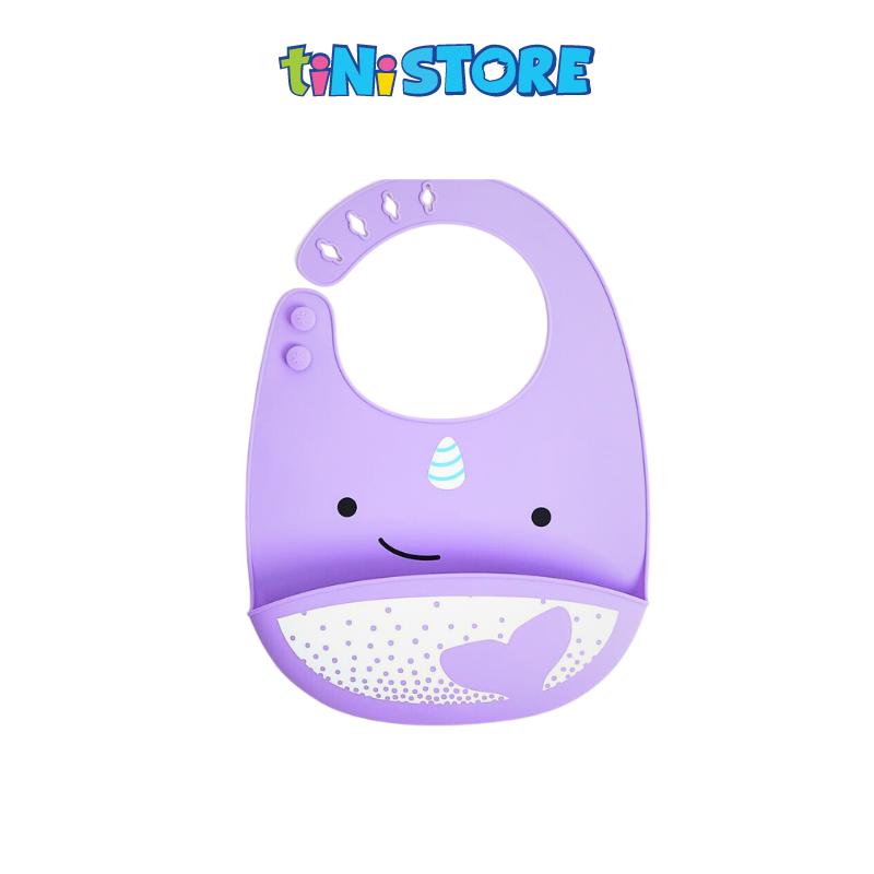 tiNiStore-Yếm ăn dặm silicone Zoo Skip Hop - Kỳ lân biển 9I415110