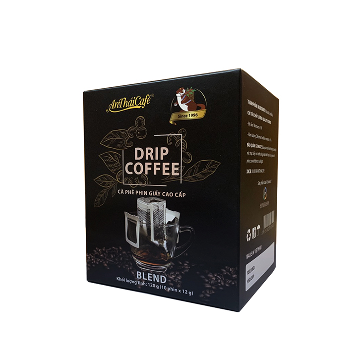 Cà Phê Phin Giấy AnTháiCafé Coffee - Hộp 10phin x 12g