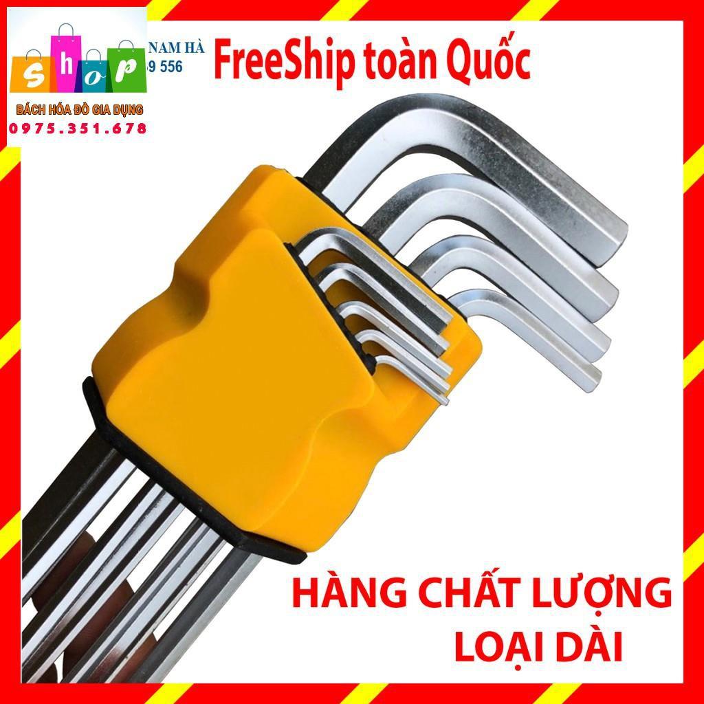 Bộ lục giác đầu bi, đầu hoa thị đa năng 9 món / bộ lục lăng / bo luc giac / bộ lục giác xịn / bộ lục giác