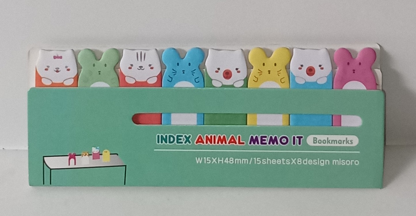 Giấy Đánh Dấu Trang Index Animal Memo It( Mẫu Ngẫu Nhiên )