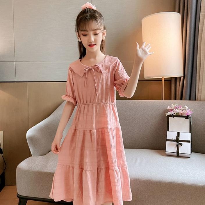SHUANGYAN Cô gái mùa hè đầm mùa thu 2023 triều trung bé công chúa váy nàng tiên trung bình dài váy